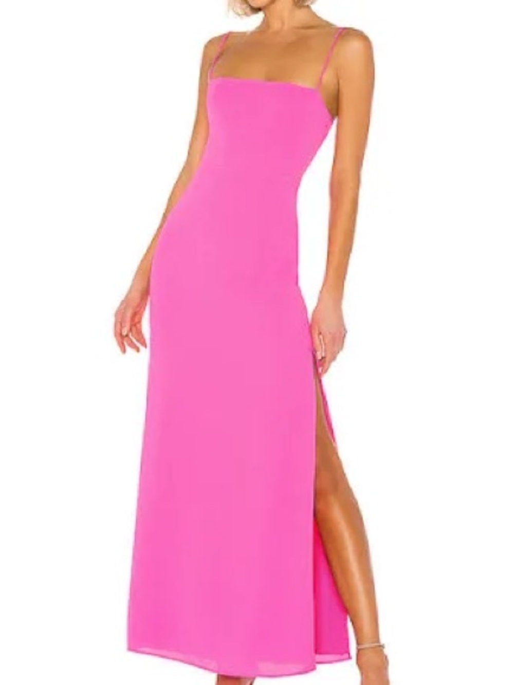 superdown Hot Pink Spaghetti-Strap Maxi Dress